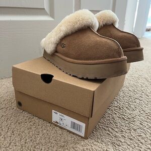 UGG Brown Disquette Slippers
